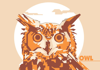 Owl - Animal Life - Popart Portrait - Free vector #415415